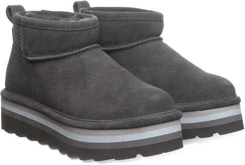BEARPAW womens Retro Shorty Black/Black in Saudi Arabia