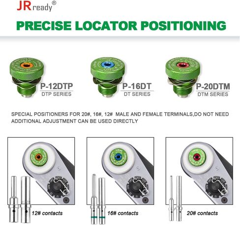 JRready 25Pcs ST2173 Deutsch Connectors Tool Kit, ACT-HDT Crimp Tool for Deutsch Size 12#16#20# Solid Contact Connectors with Deutsch Pin Removal Tools Kit for 4#8#12#16#20# Contacts in Kuwait