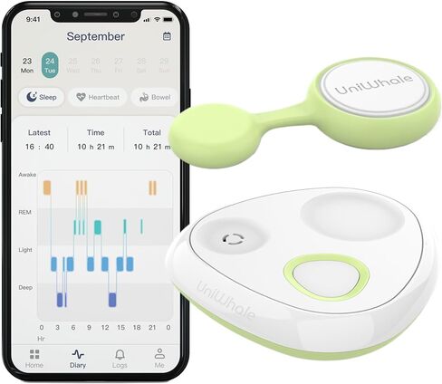 AI Smart Baby Monitor w/Free App, Tracking Breathing, Heart Rate & Sleep, Real-Time Alerts, Wireless & Portable, for Newborns to Toddlers (0-7 Years) in Saudi Arabia