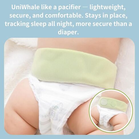 AI Smart Baby Monitor w/Free App, Tracking Breathing, Heart Rate & Sleep, Real-Time Alerts, Wireless & Portable, for Newborns to Toddlers (0-7 Years) in Saudi Arabia