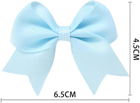 Baby Toddler Hair Bow Hair Clip Alligator Grosgrain Ribbon Red Bow Hair Clip for Little Girls Infant Kids 2 Pack ZFJ53 (Light Blue) in Kuwait