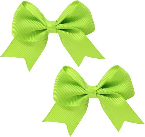 Baby Toddler Hair Bow Hair Clip Alligator Grosgrain Ribbon Red Bow Hair Clip for Little Girls Infant Kids 2 Pack ZFJ53 (Light Blue) in Kuwait