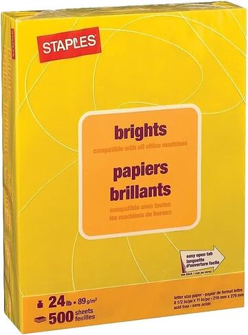 Staples 733095 Brights 24 Lb. Colored Paper Fuchsia 500/Ream (20109) in Saudi Arabia