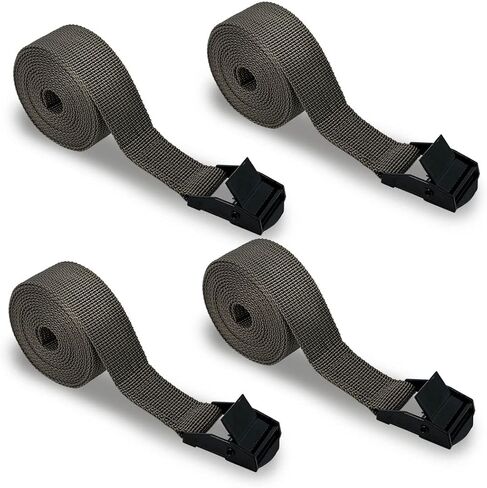Trail Camera Straps, Game Cam Mounting Straps w/Durable Alloy Buckle, 6 ft. Long Hunting Utility Strap for Hanging Deer Camera Tree Stand, 25mm Width, Brown, 4-Pack in Saudi Arabia
