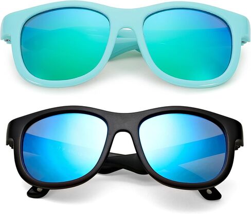 LIU·WEN Cute Polarized Baby Sunglasses with Strap - Flexible Frame for Toddler Newborn Infant 0-24 Months in Saudi Arabia