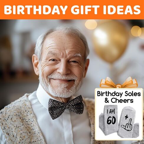 HAPPYPOP 66th Birthday Gifts Ideas for Men - Socks for 66 Year Olds, Best Gifts for 66 Year Senior Citizen Man in Saudi Arabia