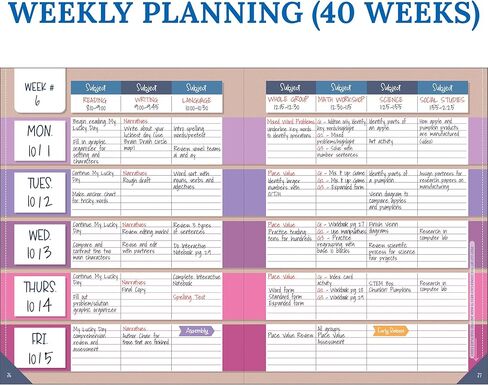 Carson Dellosa We Belong Teacher Planner, 8" x 11" Boho Rainbow Lesson Plan Book With Stickers, Checklist, Notes, School Supplies for Classroom Organization in Kuwait