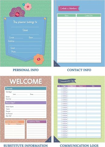 Carson Dellosa We Belong Teacher Planner, 8" x 11" Boho Rainbow Lesson Plan Book With Stickers, Checklist, Notes, School Supplies for Classroom Organization in Kuwait