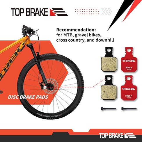 وسادات فرامل قرص الفرامل العلوية لـ MAGURA MT5/ MT7/ MT5E/MT7 PRO/MT Trail Front (دبوس متضمن) in Kuwait
