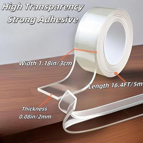 Clear Edge Protector, 1.18in Width x9.84ft Length(3cmx3m) Self-Adhesive Table Edge Guard,Sharp Edge Wrap Cover Tape，Furniture Corner Protectors in Saudi Arabia