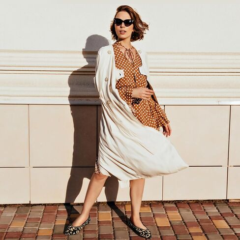 HARENCE Women's Flats Ballet Shoes: Comfortable Pointed Toe Soft Knit Flat Casual Slip On Work Dress Shoes for Walking Wedding Dating in Saudi Arabia
