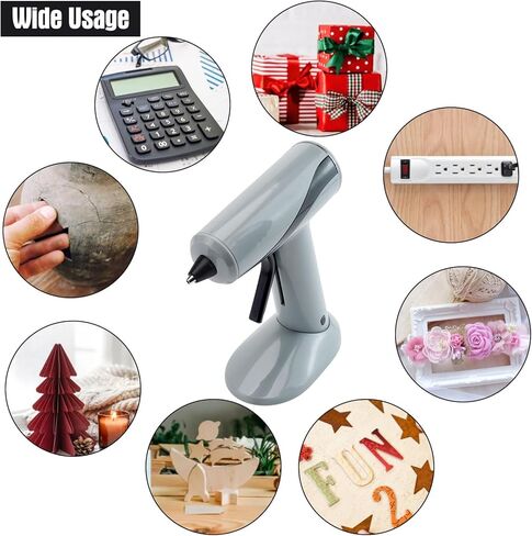 Hot Glue Gun Kit with 30 Hot Glue Sticks, Precision Nozzle, Fast Preheating Hot Melt Glue Gun Full Size for School Crafts DIY Art Decorations Quick Home Repairs - White in Kuwait