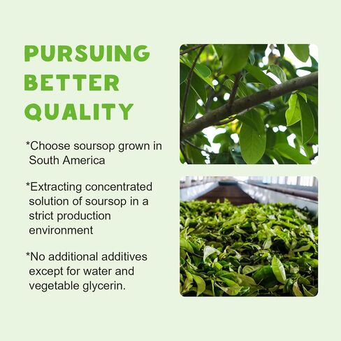 (عبوة من قطعتين) قطرات سائل Soursop Graviola 2000 مجم، مضادات أكسدة طبيعية، دعم الخلايا وتجديدها، تعزيز المناعة، سائل قشطة شائكة، غير معدل وراثيًا، نباتي، نكهة قشطة شائكة طبيعية - 2 أونصة سائلة in Saudi Arabia