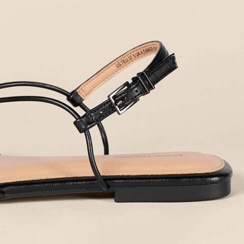 Amazon Essentials Women's Strappy Flat Sandals in Saudi Arabia
