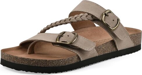 WHITE MOUNTAIN Women's Hammy Braided Signature Comfort-Molded Footbed Sandal in Saudi Arabia