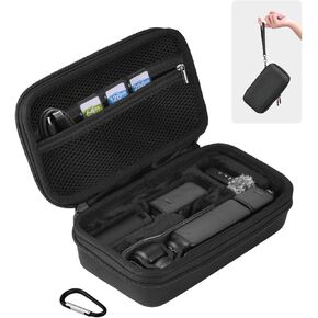 Osmo Pocket 3 Case, Portable Carrying Bag Protective Hard Storage Bag for DJI Osmo Pocket 3 Creator Combo Camera Accessories with Wrist and Carabiner (Pink)