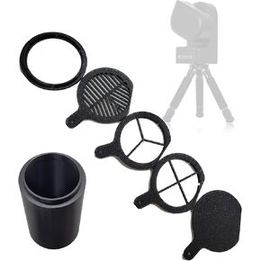SEESTAR S50 DEW Shield Premium Accessory Kit و Dew Shield و Dust Cap و Bahtinov Focus Mask و Liffraction Spike Masks و Adapter و Best Seestar Accessory Kit (S50PremKitblack)