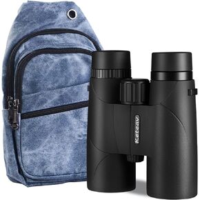 12x42 ED Binoculars for Adults High Powered-24mm Large Eyepieces-Rainproof Crossbody Bag & Ergonomic Neck Strap Included-Ideal for Hunting, Bird Watching, Travel, Schools & Field Trips