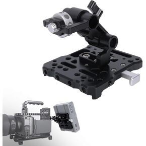 NICEYRIG V Mount Battery Plate Kit with Magic Arm, Adjustable Angle Quick Release V-Lock Plate for Camera Cage, Top Handle, 15mm Rod Clamp - 701