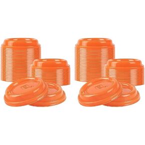 Restaurantware Coffee Cup Lids Only For 8, 12, 16 and 20 oz Cups 25 Pack Of Disposable Purple Hot Cup Lids Leakproof Plastic Drink Covers Elevated Spout Air Flow Vent For Latte Espresso Beverages