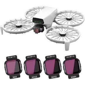 RCSTYLE 3 Pack KIT ND FILTERS LIT FOR DJI Flip ، مرشحات عدسة حماية الكاميرا المتعددة المغلفة لملحقات DJI Flip (ND8 ، CPL ، UV)