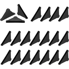 uxcell 60Pcs Triangle Glass Corner Protector, 0.2 x 1.46 Inch Plastic Glass Table Corner Protector Transport Corner Guard for Glass, Ceramics, Wood, and Steel(Rounded Corner, Clear)