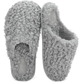 ULTRAIDEAS Women's Indoor Fuzzy Slippers, Ladies Lightweight Cozy Memory Foam House Shoes