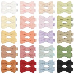 60pcs 2inch hair مقاطع ، BBGifts BBGifts الفتيات مبطنة بالكامل مقاطع التمساح للأقواس الصغيرة للرضع للأطفال الصغار 30 لونا في أزواج