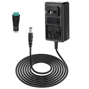 [UL Listed] 24V 2.5A 60W Power Supply Adapter, 100-240V AC to 24 Volt 2.5 Amp DC Converter US Wall Plug Power Adapter Low Voltage Transformer with 5.5x2.1mm DC Tip for LED Strips CCTV Camera Router