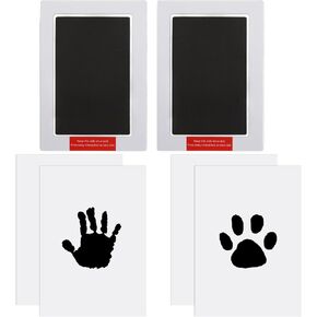 Inkless Paw Print Kit, Pet Safe Clean Touch Ink Pad No Mess Dog Paw Print Kit DIY Footprint Ink Dog Nose Print Kit Pet Paw Print Impression Kit Keepsake