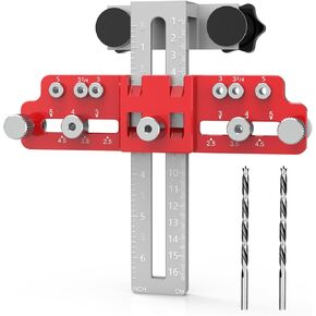 Cabinet Handle Hardware Jig, Adjustable Cabinet Drawer Pull Template for Knobs, Handles and Pulls