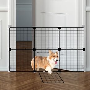 Pet Safety Gate Freely Assembled Pet Stairgate - Easy-to-Install Design with Durable Steel Construction - Fits Openings from 27.5in to 41.5in- Ideal for Dogs and Cats