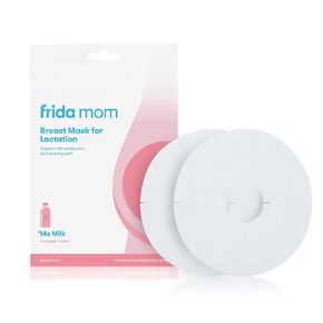 Frida Mom Breast Pads, Reusable Breast Mask for Engorgement, Made with Cabbage, Jasmine, & Sage, Breastfeeding Essentials, 2 Sheet Masks (Pack of 2)