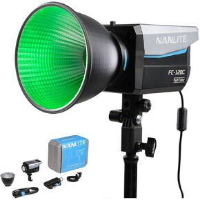 Nanlite FC-120C RGBWW Full-Color LED Video Spot Light for Studio Photography Fill Lamp with NANLINK APP Control CRI 95 TLCI 94 145w Output Bowens Mount Support 2700K to 7500K