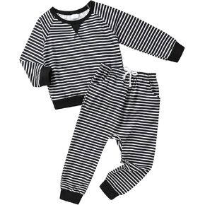 YOUNGER TREE Toddler Fall Outfits Baby Girl Long Sleeve Sweatsuit Top + Sweatpants Set Girls Winter Clothes