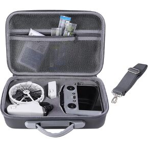 حقيبة تخزين Flip - حالة وقائية خفيفة الوزن للطائرات بدون طيار DJI Flip ، والبطاريات ، والملحقات - الملاءمة الدقيقة ، وتصميم دائم ، ومثالية للسفر ، والمشي لمسافات طويلة ، والتخزين المنزلي