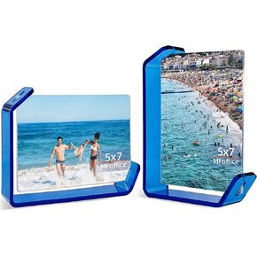 3.5x5 Picture Frame, 2 Pack Small Photo Frame, Color Double-Sided Tabletop Stands with Horizontal and Vertical Display Options for Modern Home Office Decor, Black