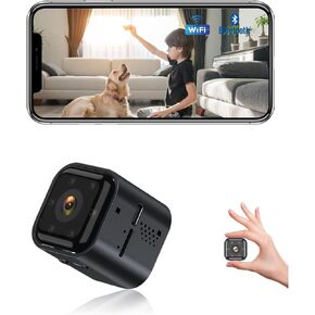 Security Camera, 1080P WiFi Indoor Hidden Camera, 45 Days Long Battery Life, SD Storage, Clear Night Vision, AI Motion Detection, Real-Time Record Security Wireless