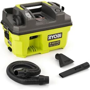 RYOBI 18V ONE+ Link 3 Gallon Wet/Dry Shop Vacuum (Bare Tool), Green