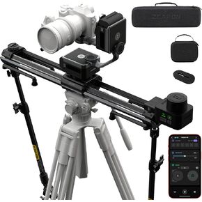 Zeapon Micro3 E1000 & PONS Head Kit 360° Shot Multi Axis Motorized Slider, for Commericial Setup Easy Control by App, Axis All Sync from A to B WayPoint Loop Mode Suppourted, Smooth Sliding