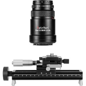 AstrHori 25mm F2.8 2X-5X Ultra Macro Lens(L Mount) & Macro Focusing Rail Slider(AH-MGA170) Set