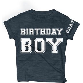 Lalo & Luna Happy Birthday Boy T-Shirt (1-12 Years Old) Baby-Toddlers to Kids Party Outfit Tee Gift