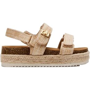 Women's Platform Raffia sandals Wedge Sandals Espadrille Sandals Adjustable Buckle Strap Summer Open Toe Woven Slingback Beach Sandals
