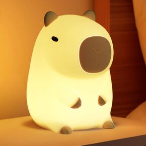 Led Cute Teddy Bear Night Light, Dimmable Nursery Kawaii Lamps, Super Squishy Silicone USB Rechargeable Touch Control Night Lamp, Used for Camping Party Room Decor (Teddy Bear)