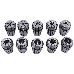 ZJchao 10 PCS ER16 1-10mm Spring Collet Set Chuck Collet for CNC Engraving Machine & milling Lathe Tool