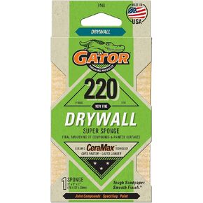 Gator 7446 Very Fine 220-Grit Drywall Sanding Super Sponge, 3 x 5 x 1 Inch