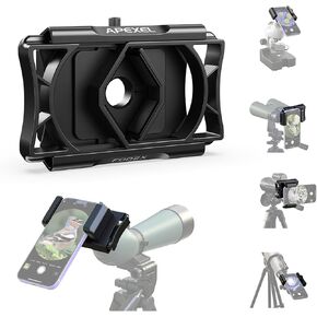 APL-F002X Telescope Phone Adapter ° Rotatable Phone Mount for Telescope Phone Holder for Monocular Microscope ting Binocular Photo Adapter Smartphone Digiscoping Adapter