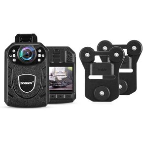 BOBLOV Bundle Deal, KJ21 Body Camera, 1296P Outdoor Body Wearable Camera, 8-10Hours Recording Police Body Camera Body Camera Magnet Mount…