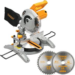 Hoteche 8-1/4-Inch Miter Saw & Circular Saw Blade for Wood 40-Tooth & Circular Saw Blade for Aluminum 80-Tooth