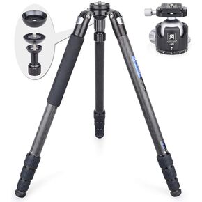 Carbon Fiber Bowl Tripod AS80C+Low Profile Ball Head LB52